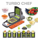 TurboChef- Fatiador Cortador Ralador De Legumes Verduras Frutas Alimentos
