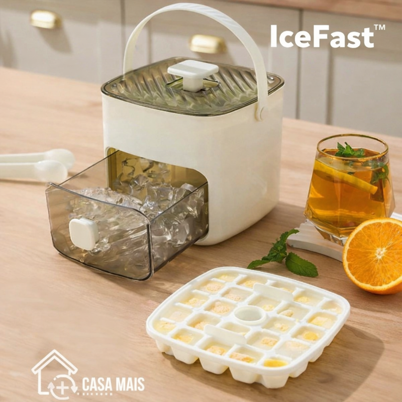 Ice Fast - Máquina de Gelo Inteligente 2 em 1