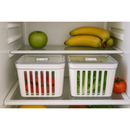 Organizador de Geladeira FreshBox™ 3.8L com Cesto e Controle de Ventilação