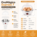 OvoMágico Express 7 – Cozedor Elétrico Multifuncional para Ovos
