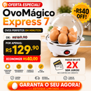 OvoMágico Express 7 – Cozedor Elétrico Multifuncional para Ovos
