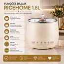 Panela De Arroz Elétrica Cerâmica 1,8 Litros 110V / 220V PREMIUM