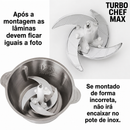 Processador Elétrico Inox 3L 1200W - 110v-220v