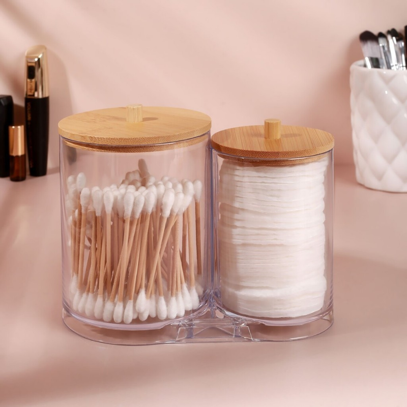 Organizador de Algodão e Cotonetes Casa Mais – Design Premium