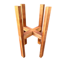 Suporte Legs para Vaso Cachepot em Madeira Pinus 55cm /40cm com Vaso de Plantas