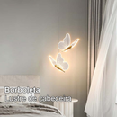 Dourado Pendente Led Borboleta 3 Cores em 1 Luz Luminária De Teto Do Quarto Iluminação Criativo