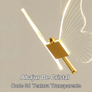 Dourado Pendente Led Borboleta 3 Cores em 1 Luz Luminária De Teto Do Quarto Iluminação Criativo