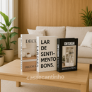 Kit Livro Caixa Decorativo Casa Mais – Porta-Objetos Elegante (3 Unidades)