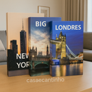 Kit Livro Caixa Decorativo Casa Mais – Porta-Objetos Elegante (3 Unidades)
