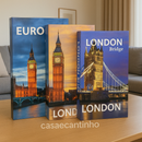Kit Livro Caixa Decorativo Casa Mais – Porta-Objetos Elegante (3 Unidades)