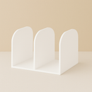 Organizador de Bolsas com 3 Divisões em Acrílico Transparente Preto Branco