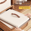 Caixa de armazenamento de algodão de roupas grande cremalheira tecido cesta dobrável quarto