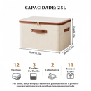 Caixa de armazenamento de algodão de roupas grande cremalheira tecido cesta dobrável quarto