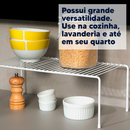 Kit Organizadores de Armario Aramado Cozinha Prateleira Pratos Copos Armário
