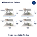 Kit Organizadores de Armario Aramado Cozinha Prateleira Pratos Copos Armário