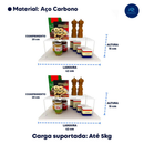 Kit Organizadores de Armario Aramado Cozinha Prateleira Pratos Copos Armário