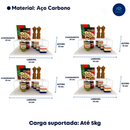 Kit Organizadores de Armario Aramado Cozinha Prateleira Pratos Copos Armário
