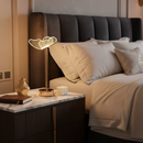 Candeeiro de mesa borboleta, luz noturna nórdica para quarto bivolt 3cors