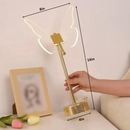 Candeeiro de mesa borboleta, luz noturna nórdica para quarto bivolt 3cors