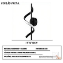 Arandela LED Espiral Dourada 40cm