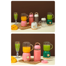 Mini Juicer Liquidificador Portátil Copo Caneca 500ml e 450ml Com 10 Lâminas, Tampa, Canudo e Copo