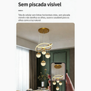 Lustre de Cristal 3 Cores, Lustre para Sala de Jantar e Quarto Moderno de Cristal 110V/220V -O16