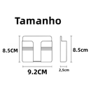 Suporte de Parede Multifuncional com Adesivo Sem Furos – Caixa Organizadora Multiuso Casa Mais