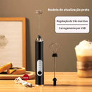 TurboMix 2X Pro – Mini Mixer Elétrico 2 em 1 para Café, Leite e Claras