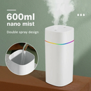 Umidificador De Ar E Aromatizador Grande 24H Com 2 Saídas De Ar 3 Em 1 Multifuncional Com LED
