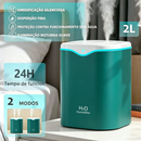 Umidificador De Ar E Aromatizador Grande 24H Com 2 Saídas De Ar 3 Em 1 Multifuncional Com LED