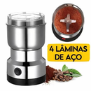 Moedor de especiarias elétrico 110V/220V, com 4 lâminas de aço inoxidável, para uso doméstico.