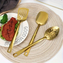 Conjunto Elegance Gold Home Utensílios Pólido – 11 Peças em Aço Inoxidável 