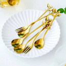 Kit Elegance Gold – Talheres em Aço Inoxidável 10 Peças