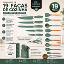 Kit de Utensílios LuxChef 19 Peças Premium