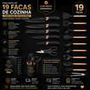Kit de Utensílios LuxChef 19 Peças Premium