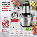 Processador Elétrico Inox 3L 1200W - 110v-220v
