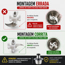 Processador Elétrico Inox 3L 1200W - 110v-220v