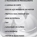 O Mixer Moedor de Alimentos,de Carne Mixer Elétrica Processador Cozinha Casa - 110v