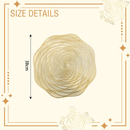 Dourado Jogo Americano KIT6 Sousplat Mesa Posta Jantar Design De Recorte B1037