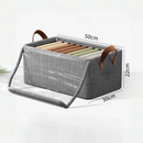 Caixas Organizadoras com Tampa Transparente – Oxford Reforçado 47×28×20cm