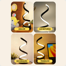 Abajur Moderno Quarto Luminária Noturna De Mesa Criado Mudo Cabeceira Quarto Luz De Led Circular