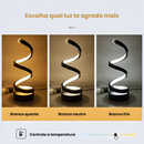 Abajur Moderno Quarto Luminária Noturna De Mesa Criado Mudo Cabeceira Quarto Luz De Led Circular