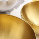 Tigela Bowl Aço Inox Dourado/Prata 24CM/20CM Bacia Multiuso Cozinha Utensílio De Cozinha
