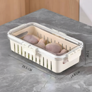 Caixa Organizadora de Alimentos Transparente Geladeira Empilhável Multiuso com Divisórias